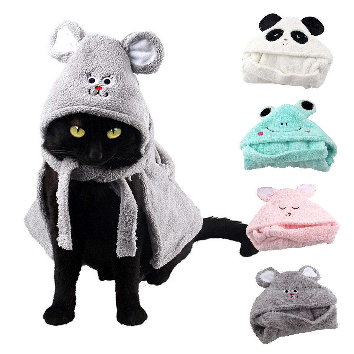 Pet Enjoy Dog Bathrobe Towel,Pet Drying Moisture Absorbing Bath Robe