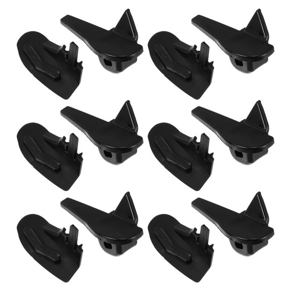 6 Set Tire Changer Insert Tire Demount Head Tire Machine Guard Wheel Protector Black 2.17"x1.02"x1.02"