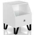 thumbnail image 2 of Furniture of America Jilah Table d'Appoint Moderne en Bois avec Rangement, Blanc, 2 of 5