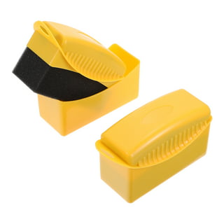 Tire Applicator Dressing Shine Sponge - Tire Pads Color Polishing Sponge  Wax Duty Scrubber Sponge with Double Wide Curved Foam Pad for Car Glass