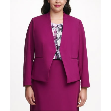 Plus size purple blazer sale