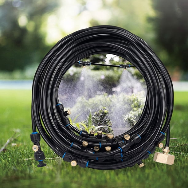 Sistema De Pulverización De Baja Presión Pulverizador de agua con sistema de pulverización de baja presión para patio/jardín (negro 15M EU)