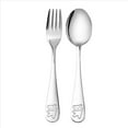 thumbnail image 6 of 4X Stainless Steel Child Cutlery Bear Children Spoon and Fork Set Toddler Utensils Metal Cutlery Set, 6 of 6