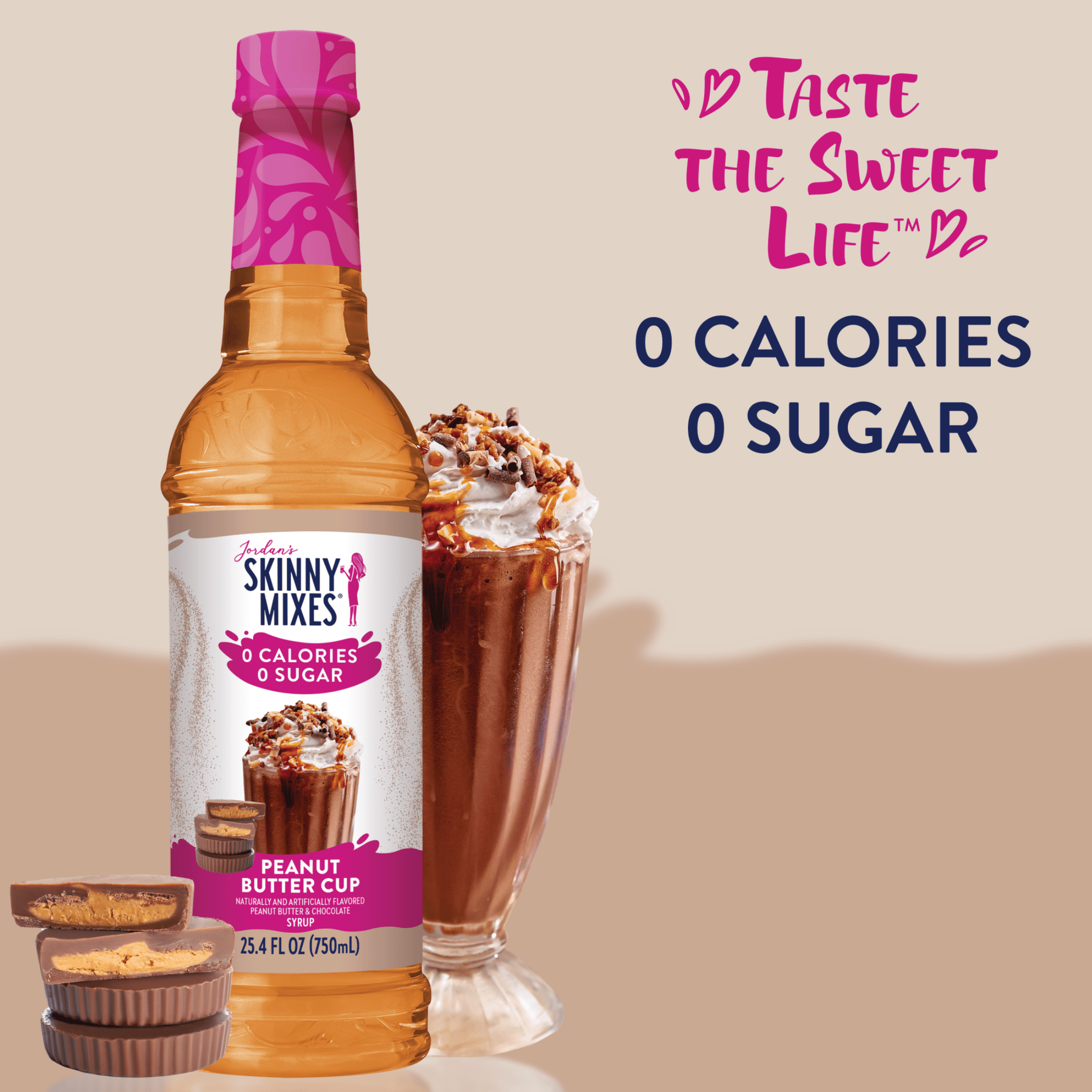 Syrup Peanut Butter Cup SF, Syrup Peanut Butter Cup SF 750ml/6