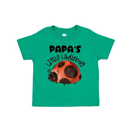 

Inktastic Papa s Little Ladybug Gift Toddler Boy or Toddler Girl T-Shirt