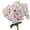 Pastel Pink, variant on 1Pc 14.17" Artificial Hydrangea Stem with 6.3" Flower Head, Silk Faux Hydrangea Blossom for Home Vase Table Centerpiece Wedding Party Decor, Two-Tone Blue Purple