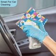 thumbnail image 4 of Yayeee 6 Pack Kitchen Dish Cloths Set for Washing Soft Drying Absorbent Microfiber Towels, Blue Checkered Daisy, 4 of 9