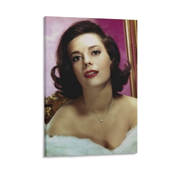 Beautiful Actresses Natalie Wood Sexy Celebrity Poster Artworks Canvas Poster Room Aesthetic Wall Art Prints Home Modern Decor Gifts 12x18inch(30x45cm)
