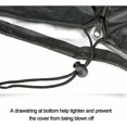 thumbnail image 3 of Waterproof parasol cover in Oxford fabric, 265 cm high, black color., 3 of 5