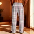 thumbnail image 4 of Censtreet Men's Pajama Bottoms Plaid Pajamas Pants for Men Soft Long Lounge Pj Sleep Pant with Pockets, 4 of 9