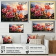 thumbnail image 4 of Designart "Sunset Glow Among Tulips" Tulips Floater Framed Canvas Wall Art, 4 of 5