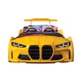 thumbnail image 1 of GTX Twin Race Car Bed with LED Lights & Sound FX, Kids Racing Bedroom Furniture, 1 of 4