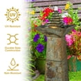 thumbnail image 6 of Sunnydaze Layered Pyramid Slate Outdoor Water Fountain with Light, 6 of 11