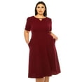 thumbnail image 4 of PLUSSIZEHOUSE Fit & Flare Casual Dress, Women's Plus 3XL, 4 of 5