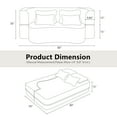 thumbnail image 4 of Weetoo Sofa Bed Modern Futon Boneless Couch Folding Modular Sleeper Sofas for Living Room ,No Assembly Required, 4 of 9