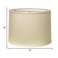 thumbnail image 2 of 17" Ivory Throwback Drum No Slub Lampshade, 2 of 6