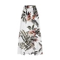 thumbnail image 4 of WXLWZYWL Women Flowy Maxi Skirt Floral Print Fall Casual Boho High Elatic Waist Loose Long Skirt with Pockets, 4 of 5