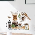 thumbnail image 1 of Adhesivo de pared para preparar café, cafetera, granos, cristal, 30 x 40 cm, 1 of 3