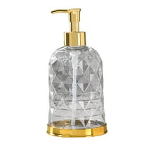 PEIBang 15Oz Soap Dispenser with Pump,Clear Liquid Bottle for Hand soap,Dish Soap and Lotion,Countertop Refillable Liquid Bottle for Kitchen Bathroom