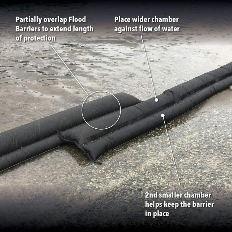 Quick Dam QD610-12 Water-Activated Flood Barrier-10 Feet-12/Pack