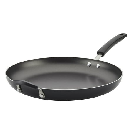 Farberware Easy Clean 14 Inch Nonstick Frying Pan with Helper Handle, Dishwasher Safe, Black