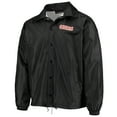 thumbnail image 2 of Men's Dunbrooke Black San Francisco 49ers Coaches Classic Raglan Full-Snap Windbreaker Jacket, 2 of 4