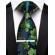 thumbnail image 2 of Corbata Barry.Wang Floral Azul Marino y Verde 150 cm x 8.5 cm, 2 of 9