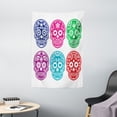 thumbnail image 1 of Day Of The Dead Decor Tapestry, Skull Oriental Mexican Sugar for Festive, Wall Hanging for Bedroom Living Room Dorm Decor, 40W X 60L Inches, Purple Fuchsia Indigo Turquoise Green, by Ambesonne, 1 of 2