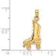 thumbnail image 3 of 14K 3-D Roller Skate Charm K8729, 3 of 4