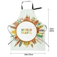 thumbnail image 2 of Kdxio World Travel3 Apron with Pockets Adjustable Kitchen Aprons for Men Women Waterproof Aprons for Cooking,Drawing,Crafting, Baking Household Cleaning, 2 of 8