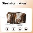 thumbnail image 5 of Haiem Rustic Cow Butterflies Champagne Print Toaster Covers 4 Slice Wide Slot,Bread Dust Cover & Fingerprint Protection,Bread Machine Cover,Appliance Covers, 5 of 7