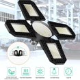 thumbnail image 4 of Redempat LED Garage Light 120W Garage Light 15000LM LED Garage Lights with 4+1 Multi-Position Panels Deformable E26/E27 Garage Lighting, 4 of 6