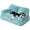 Lake Blue, variant on Dog Couch, Small Dog Bed with Removable Washable Cover, Cute Cat Couch for Pets, Cat Beds for Indoor Cats with Anti-Slip Bottom (Brown)