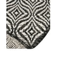 thumbnail image 6 of Unique Loom Outdoor Trellis Collection Area Rug - Deco Trellis (12' Round Charcoal/Ivory), 6 of 6