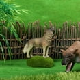 thumbnail image 4 of Modèle de Loup Réaliste Solide Adorable Figurine d'Animal Ornement Ornement Décoration d'Animaux pour la Maison Jouet Artisanat, 4 of 8