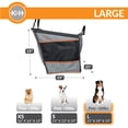 thumbnail image 2 of K&H PET PRODUCTS Hebilla N' Go Asiento de Coche para Mascotas, Gris, Grande (21" x 19" x 19"), 2 of 5
