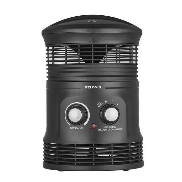 Appareil de chauffage ambiant à ventilateur Pelonis, 1500 W, rotatif à 360°