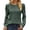Army Green, variant on Aueoeo T Shirts for Women Long Sleeve Crewneck T-shirt Casual Loose Pollover Loose Fit Tunic Tops Blouses