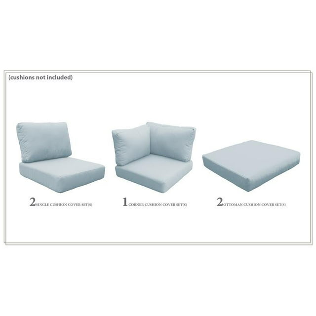 TK Classics High Back Cover Set in Spa for COAST-06f