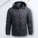 thumbnail image 5 of Abrigo Abrigo de hombre Senderismo Camping Ropa deportiva Térmica Exterior Outwears Primavera Otoño Chaqueta Cgtredaw Gris T M para Hombre, 5 of 5