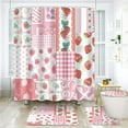 thumbnail image 3 of Asian Dragon Shower Curtain Set, 4PCS Totem Bathroom Sets with Shower Curtain and Bath Mat, Toilet Lid Cover and U Shaped Rugs,72"x72" Polyester Fabric Bathtub Curtain with Hooks SETMYTE60, 3 of 8