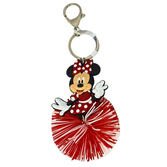 Disney Keychain - Minnie Mouse - Koosh Pom Pom Bag Clip