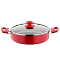 thumbnail image 3 of Papilla REDIO 7-Piece Non-Stick Cookware Set with Lids Cast Aluminum Pots and Pans Set Kitchen Cooking Set Stockpots Cooking Pots Casseroles Frying Pan, Red, 3 of 5