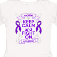 thumbnail image 4 of Inktastic Chiari Malformation Keep Calm Fight on Boys or Girls Long Sleeve Baby Bodysuit, 4 of 5