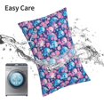 thumbnail image 6 of Naloa Blue Flower Skull Pillow Covers, Throw Pillow Case Cushion Covers,Cushion for Bedroom,Couch,Home-16"x24", 6 of 6