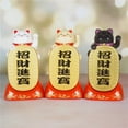 thumbnail image 3 of Sunjoy Tech Car Ornament Realistic Details Fine Workmanship Solar Energy Home Mascot Vivid Expression Decorate Polishing Chinese Lucky Wealth Waving Cat Home Decor Desktop Decor, 3 of 8