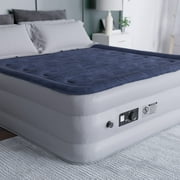 Emma + Oliver 18 Raised Inflatable Air Mattress with Internal Electric Pump, Queen Size
