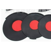 Minkissy Silent Drum Practice Pad Rubber Black Soundproofing for Studio Use 1Pack