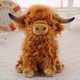 thumbnail image 4 of Peluche con forma de vaca escocesa de las Tierras Altas para niños y adultos, 28 cm, 4 of 7
