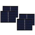 thumbnail image 3 of HURRISE 4Pcs 0.65W 2V DIY Solar Panel Module System for Solar Toy Light Battery Charging 60x80mm,Solar Panel,Solar Panel System, 3 of 8